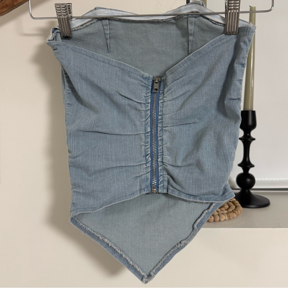 Denim Tube Top - Picture 5 of 7